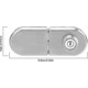 thumbnail image 2 of 10~12mm Stainless Steel Door Lock Anti-theft Security Lock Frameless Push Sliding Door Lock With Key, 2 of 5