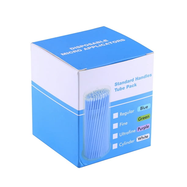 100 microcepillos desechables para extensiones de pestañas, aplicadores individuales, cepillos para rímel para mujeres
