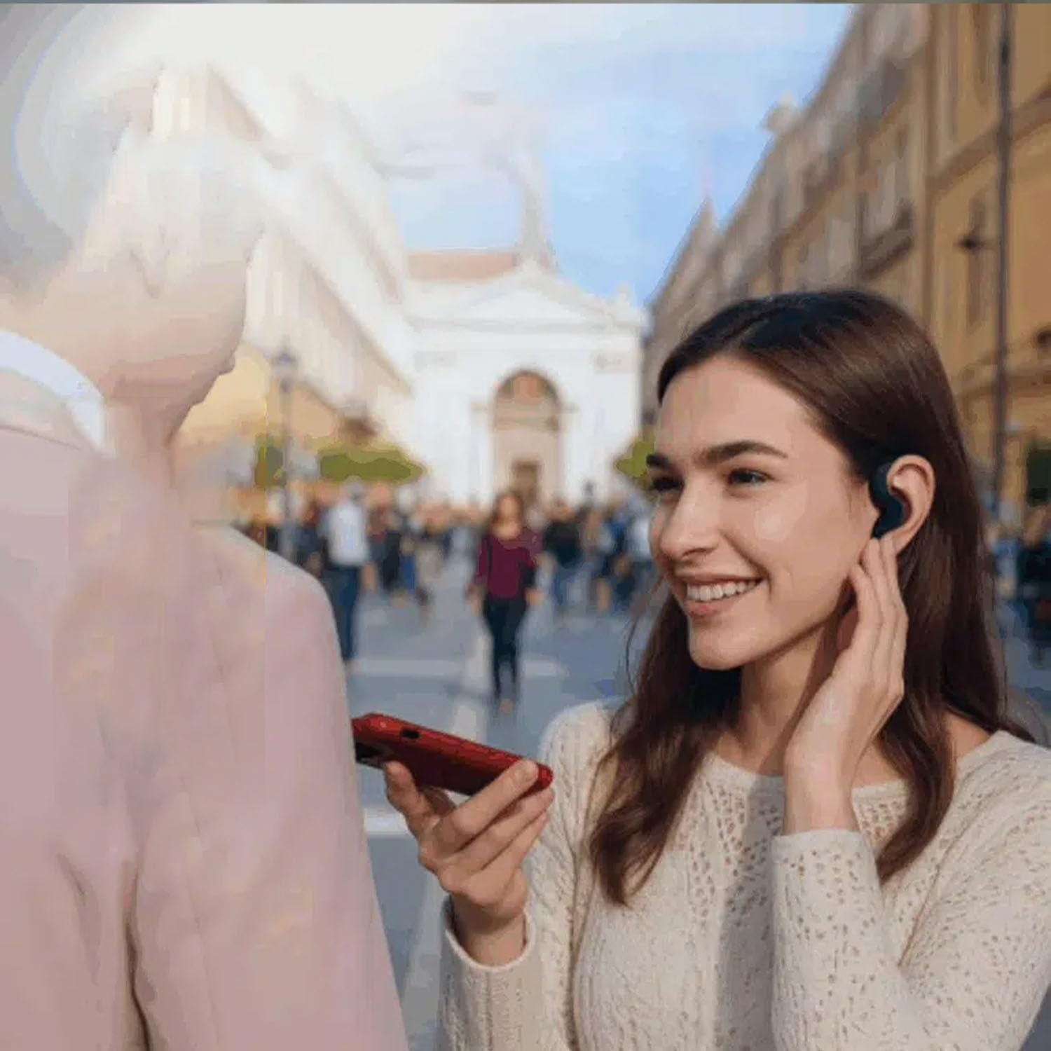 SonaBuds Translation Earbuds – AI Language Translator Earbuds with Meeting Transcription, 140+ Languages, with Bass, Noise Cancelling, Bluetooth Wireless Translator Earbuds