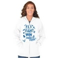 thumbnail image 4 of US Air Force Fly Fight Wind Pride Zip Up Hoodie Men's Women's Brisco Brands L, 4 of 6