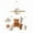 Brown Bear, variant on Wooden Crib Mobile Baby Bed Bell Rattle Toy Soft Felt Cartoon Bear Mobile Hanging Newborn Music Box Bed Bell Hanging Bracket Toy