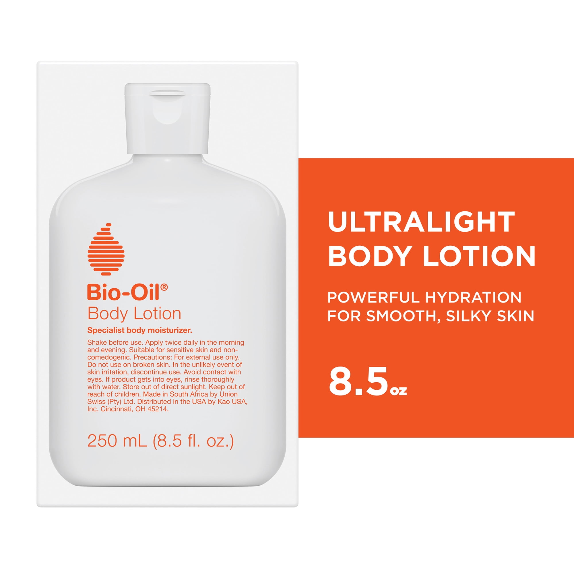 Bio-Oil Moisturizing Body Lotion for Dry Skin, Ultra-Lightweight High-Oil Hydration, with Jojoba Oil, Rosehip Oil, Shea Oil, and Hyaluronic Acid, 8.5 oz