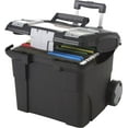 thumbnail image 1 of Storex Premium File Box with Wheels / Black, 1 of 9
