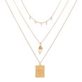 thumbnail image 1 of Zeus Mode Femmes Pendentif Rétro Collier Multicouche Chaîne Clavicule Tendance, 1 of 7