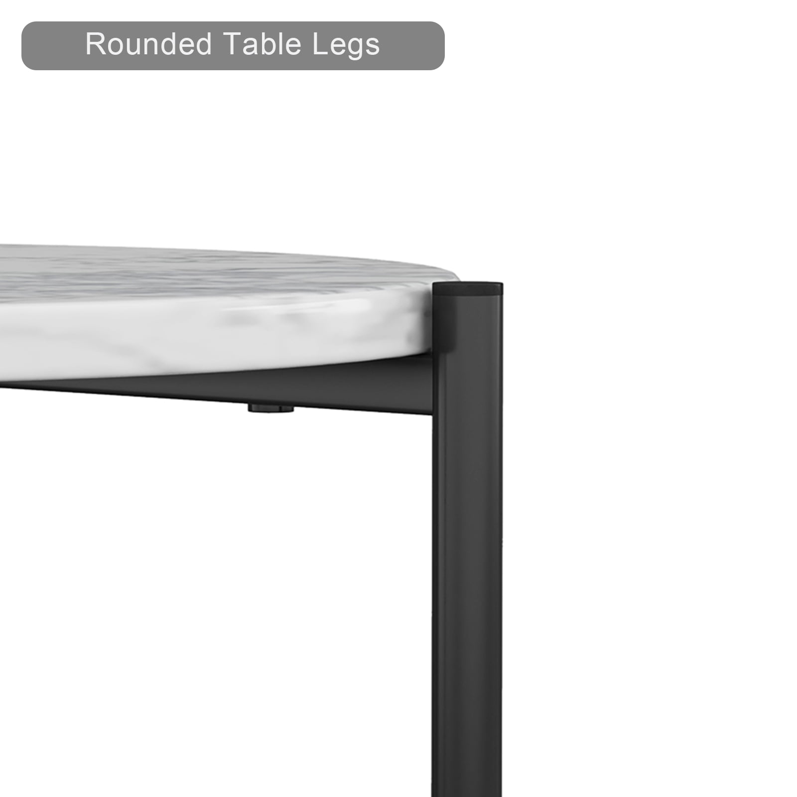 Private Jungle 2PCS Modern Nesting Side Table, Metal Frame Coffee Table for Living Room, Bedroom, Black Private Jungle 2PCS Modern Nesting Side Table, Metal Frame Coffee Table for Living Room, Bedroom, Black