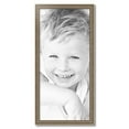 thumbnail image 2 of ArtToFrames 16" x 35" Aged White Gold Picture Frame, 16x35 inch Silver Wood Poster Frame (WOM-2036),  Pack, 2 of 7