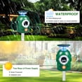 thumbnail image 5 of JahyShow Ultrasonic Animal Repellent, 2Pack Outdoor Solar Power Waterproof with Flashing Light Pest Repellent, 5 of 22