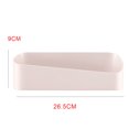 thumbnail image 2 of ziyahi Punch Free Home Bathroom Wall Storage Rack Hanging Basket Plastic Practical apricot, 2 of 6