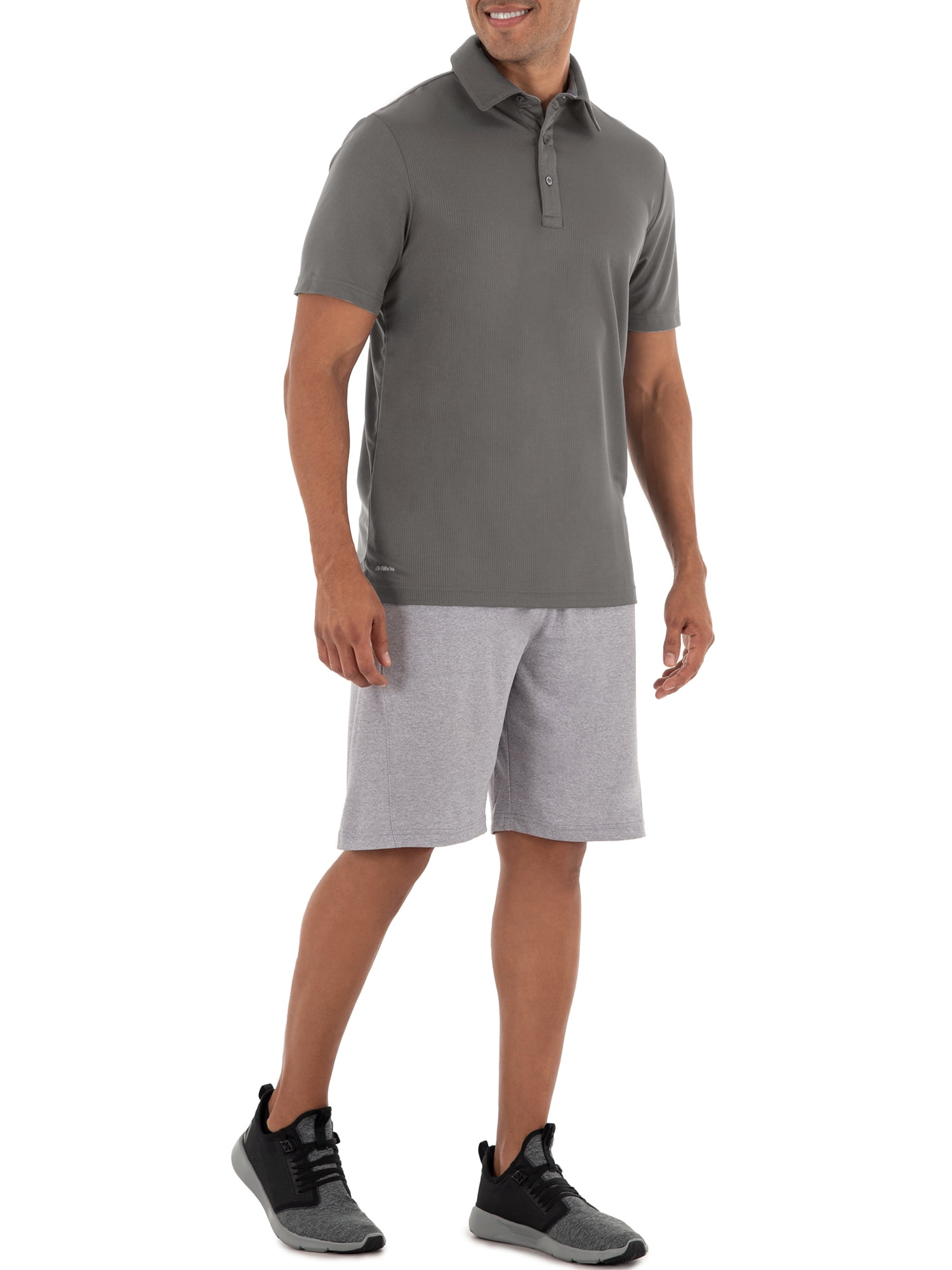 Athletic Works Men's and Big Men's Quick Dry Polo, up to 3XL