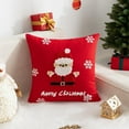 thumbnail image 2 of Xuniizn Christmas Pillow Covers 18x18 inch Xmas Decorations Soft Plush Faux Fur Wool Christmas Throw Pillow Cases Winter Holiday Decor for Sofa Living Room, 2 of 6