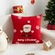 thumbnail image 1 of Decoraciones navideñas, adornos navideños, funda de cojín navideña bordada de algodón de 45x45 cm para decoración invernal de camas, sofás, cojines y coches. Ilumina el ambiente festivo. Funda de cojí, 1 of 5
