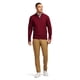 thumbnail image 3 of Suéter IZOD Premium Essentials con Cuello Cuarto de Cremallera Terciopelo Granate Talla L, 3 of 4