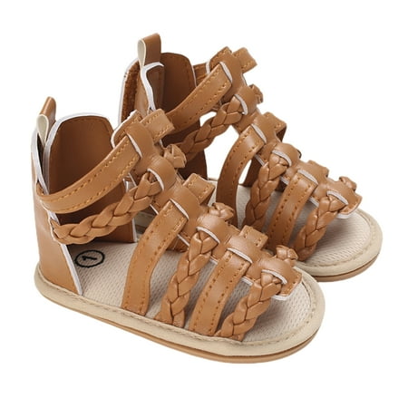 

Luckinbaby Girls Sandals Non Slip Soft Sole Middle Tube Summer Breathable Sandals