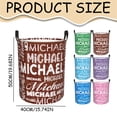 thumbnail image 3 of Laundry Basket Laundry Basket Personalized Laundry Hamper for Bathroom Bedrooms Dirty Clothes Hamper Storage Basket for Kids Boys Girls Baby Men Women, A Blue Fabric Dirty Clothes Storage Basket, 3 of 9