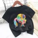 thumbnail image 5 of Camiseta de manga corta para niños, ropa transpirable de absorción del sudor, Anime de dibujos animados, regalo de cumpleaños, 5 of 5