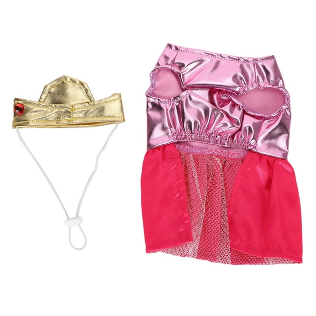 Disfraz de princesa para mascotas, vestido de princesa para perros, falda de Halloween para perros, vestido de princesa para mascotas, salida de alta intensidad Jadeshay A