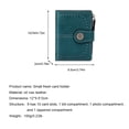 thumbnail image 2 of TAZAG Oil Leather Women's Short Wallet Zipper Coin Bag Hollow Multi-Function Card Holder, 2 of 8