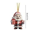 thumbnail image 3 of HOMBOTI Christmas Ornaments Clearance New Santa Christmas Tree Small Pendant Christmas Decorations Acrylic Flat Pendant, 3 of 6