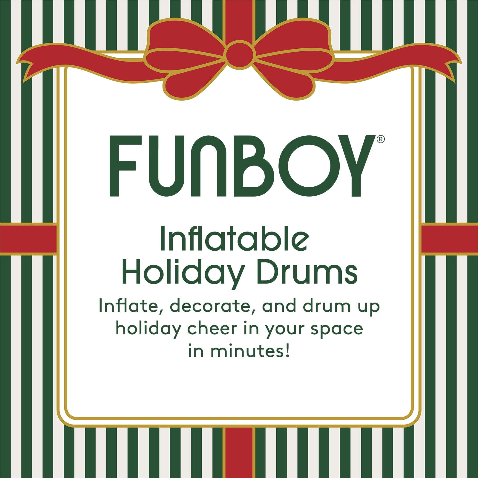 FUNBOY Inflatable Holiday Drums Indoor/Outdoor Decorations