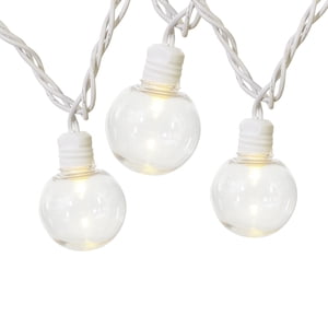 Mainstays LED G40 Globe String Lights, Warm White, 20-Count, 12 Feet