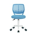 thumbnail image 2 of Pemberly Row Swivel Teen Plastic and Mesh Task Chair in Blue, 2 of 9