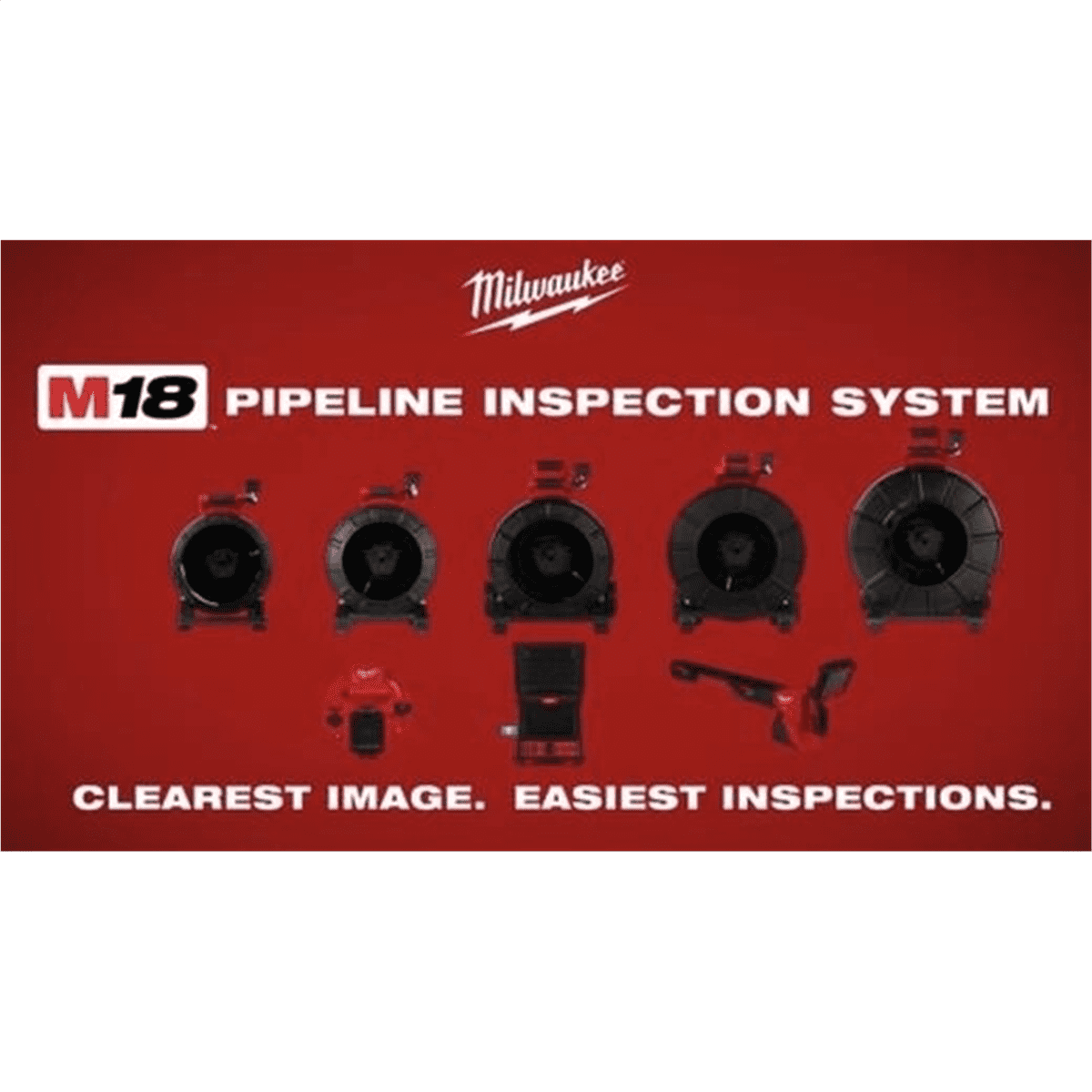 Milwaukee Tool M18 325 Feet Stiff Modular Pipeline Inspection System