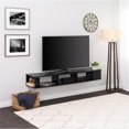 thumbnail image 2 of Wright Home Moderne 70" Mur Monté Support de Télévision en Bois en Noir, 2 of 8