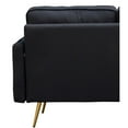 thumbnail image 2 of Kingway Furniture Barbosa Fabric Living Room Loveseat in Black, 2 of 5