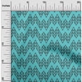 thumbnail image 1 of oneOone Georgette Viscose Fabric Chevron Ikat Printed Fabric 1 Yard 42 Inch Wide, 1 of 4
