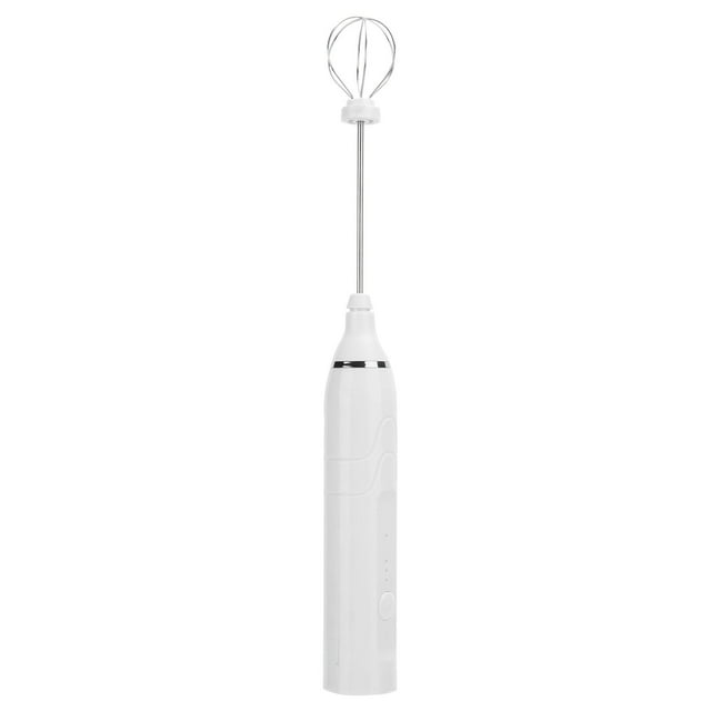 Electric Mixer, Practical Convenient Easy To Switch Handheld Egg Beater, Electric Milk Frother, Chef For Kitchen Baking Home White