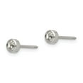 thumbnail image 2 of Grey Titanium Earring Stud Women'S Crystal 4 mm Inverness 4Mm Bezel Earrings, 2 of 3