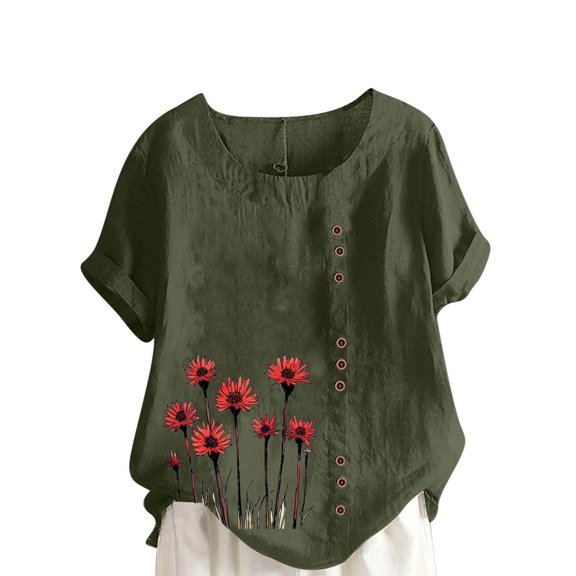 Cilsoka Womens Shirts Summer Plus Size Tunic Graphic Tops for Women Plus Size Sexy Tops for Women Trendy Summer Blouses for Women Business Casual My Orders Placed