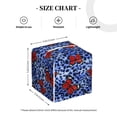 thumbnail image 4 of Lsque Abstract Colorful Butterflies Printed Tissue Box Cover Holder, Facial Paper Organizer Dispenser,Square with Bottom Belt, PVC Leather Decorative Organizer, 4 of 8