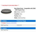thumbnail image 2 of Rear Brake Drum - Compatible with 2008 - 2009 Toyota Prius, 2 of 2