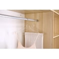 thumbnail image 5 of YBM Home Quality Acrylic Clear Hangers with Clips, Gold w/ Flat Hook, 4119-6, 5 of 7