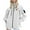 White 2, variant on Wensltd Womens Waterproof Jacket Hooded Lightweight Outdoor Hiking Sport Windbreaker with Pocket