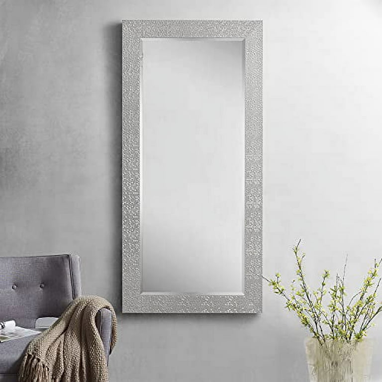MirrorChic Sonoma 60 in. x 42 in. DIY Mirror Frame Kit in Nickel