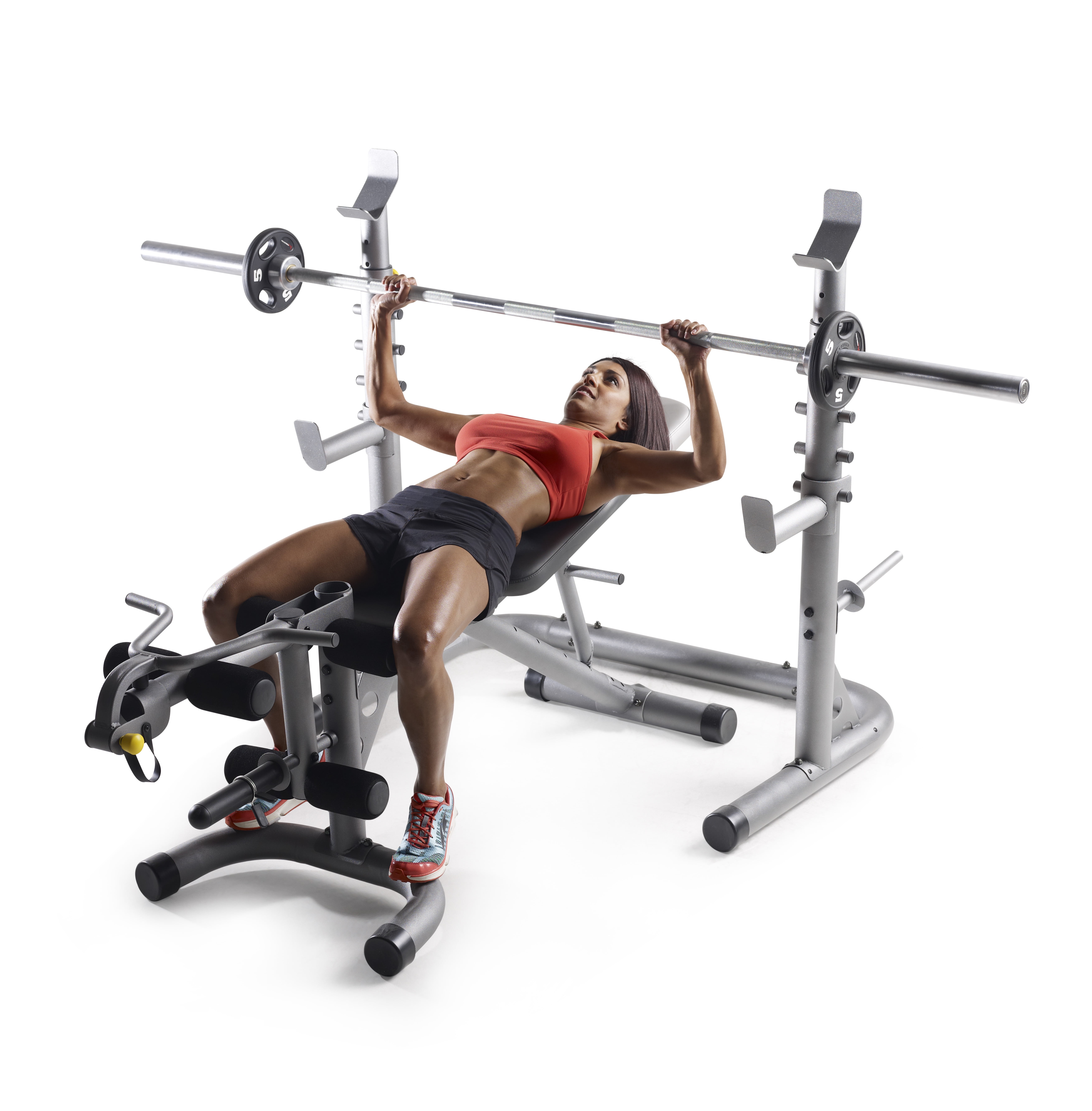 Golds gym bench and rack hotsell