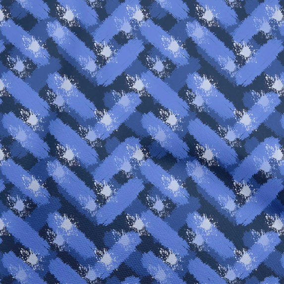 oneOone Polyester Spandex Medium Blue Fabric Abstract Fabric For Sewing Printed Craft Fabric By The Yard 56 Inch Wide