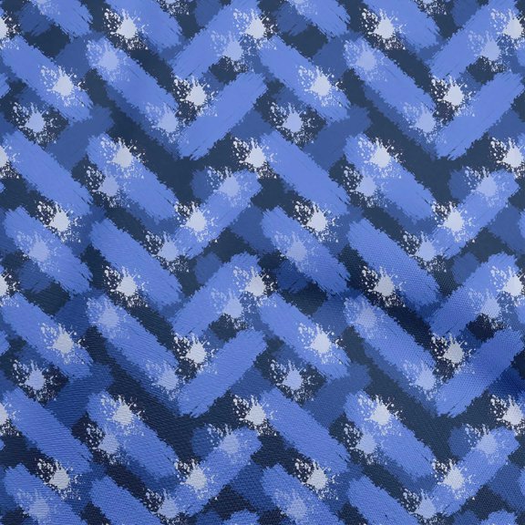 oneOone Cotton Poplin Twill Medium Blue Fabric Abstract Sewing Craft Projects Fabric Prints By Yard 56 Inch Wide