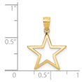 thumbnail image 4 of Diamond2Deal 14K Yellow Gold Star Charm Pendant for Women (L- 0.67 in, W- 0.6 in), 4 of 4