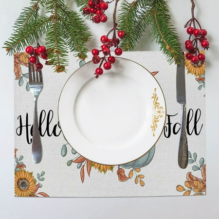 

Hot Sale Cotton Linen Home Table Mat Household Table Decoration Placemat