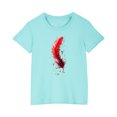 thumbnail image 1 of RXIRUCGD 2025 Vêtements d'Été pour Enfants T-shirt Imprimé Mode Mignon Col Rond Manches Courtes, 1 of 5