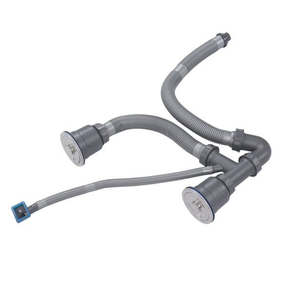 Universal Drain Kit, Washbasin Double Hose Drain Kit Multiple Deodorants Quick Draining Easy To Assemble Flexible for Kitchen Sink