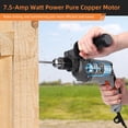 thumbnail image 6 of 7.5-Amp Hammer Drill with Aluminum Alloy Housing, 1/2-Inch Corded Electric Hammer Drill with 3000RPM, Variable Speed, 15 Drill Bits with Toolbox for Home Improvement, DIY, 6 of 8