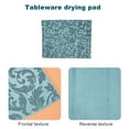 thumbnail image 2 of 2 Pack Dish Drying Mat Absorbent Drying Mat Machine Washable Dish Drying Mats for Kitchen Counter Large (Blue Vine), 2 of 7