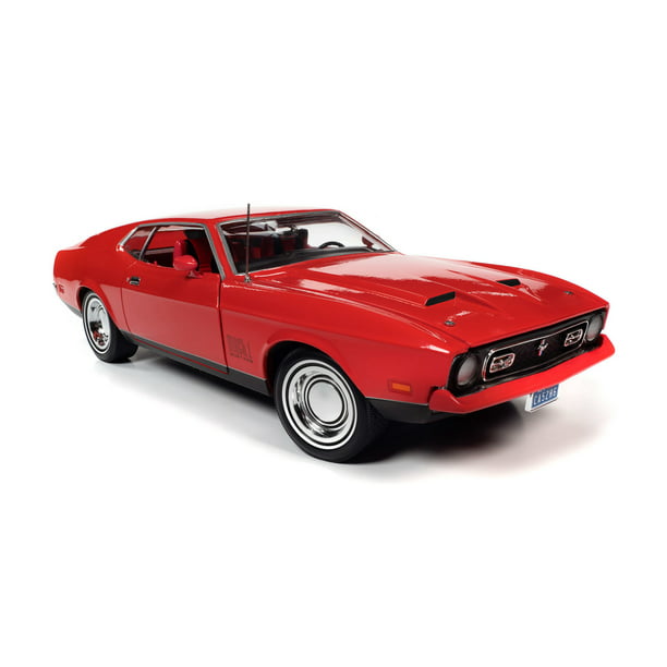 1971 Ford Mustang Mach 1 Hardtop, Bright Red - Auto World AWSS126 - 1/ ...