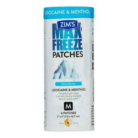 Zim's® Max-Freeze Pain Relief Patches M 6 ct Container