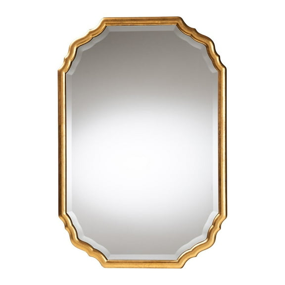 Baxton Studio Pacino Antique Goldleaf Accent Wall Mirror