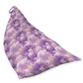 thumbnail image 2 of Floral Lounger Chair Bag, Nature Themed Violet Tone Iris Flowers in Effect, High Capacity Storage with Handle Container, Lounger Size, Lavender Mustard, by Ambesonne, 2 of 5